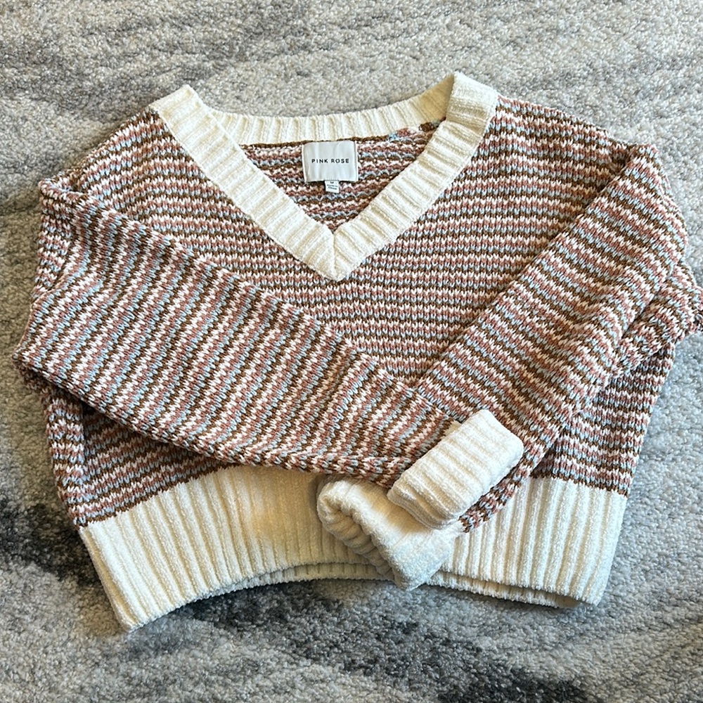 Cozy Knit V-Neck Sweater